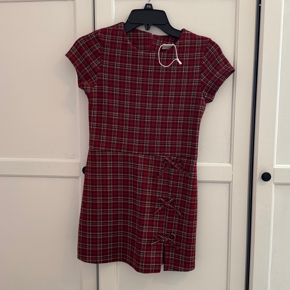 Zara Red and Black Plaid children’s romper